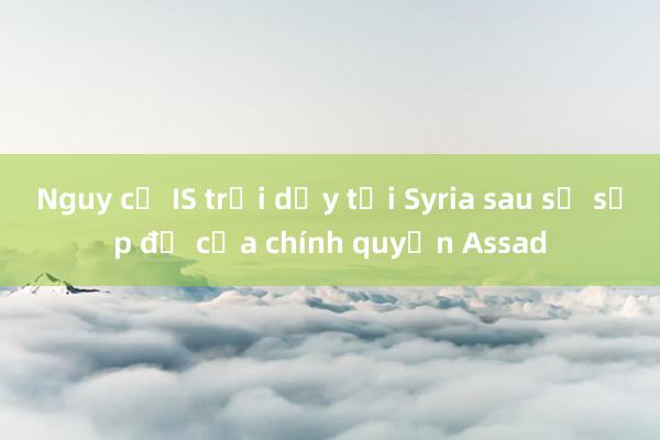 Nguy cơ IS trỗi dậy tại Syria sau sự sụp đổ của chính quyền Assad